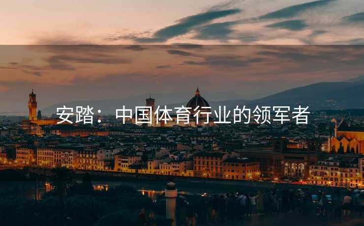 安踏：中国体育行业的领军者